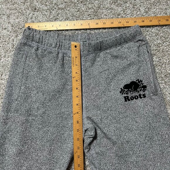 Roots Mens Sz M Heather Grey Jogger Pants With Zipper Pockets - Picture 6 of 9